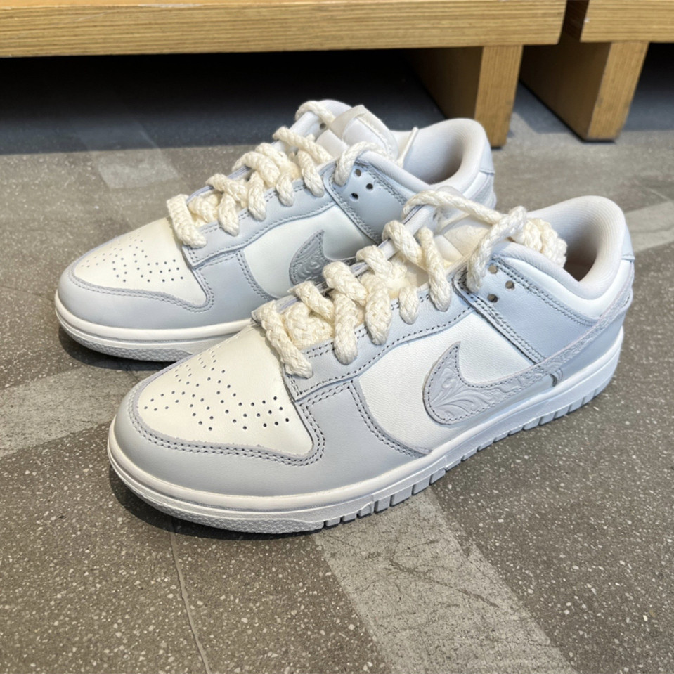 免運Nike Dunk Low 灰白 浮雕 低筒 休閒板鞋 FJ4553-133