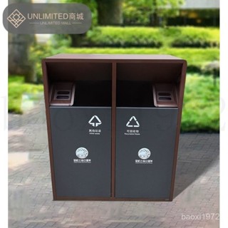 可開發票 廠傢直銷 酒店不銹鋼垃圾桶商用帶缸大堂電梯口商場小區戶外果皮箱 o3b1
