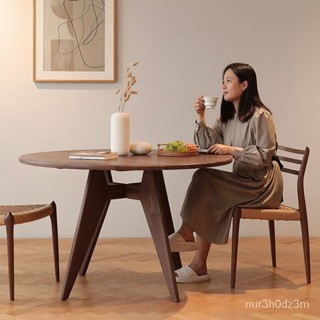 工廠⭕促銷~北歐傢用圓桌客廳休閒桌簡約餐桌網紅辦公桌咖啡桌實木吧臺圓桌 WQOT