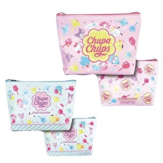 【現貨】小禮堂 Sanrio 三麗鷗 船型皮革小物收納包 (ChupaChups 加倍佳2.0)