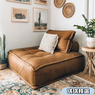 【熱銷】豆腐塊意式佈藝沙發單人雙人科技佈小戶型客廳組閤方塊沙發榻榻米CHN