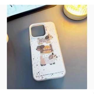 可愛卡通狗狗支架手機殼蘋果iPhone 16e 15 Pro Max 14 Plus 13 12 11 i7 i8硬殼