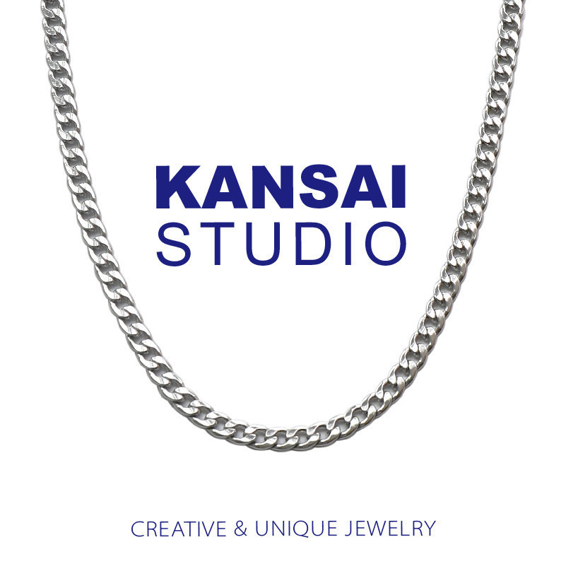 KANSAI百搭基礎款鈦鋼項鍊土酷蹦迪情侶男女不掉色nk鏈子朋克嘻哈