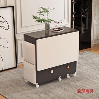 [哆哆購]免運折疊餐桌傢用小戶型可移動伸縮長方形簡易多功能桌椅組閤吃飯桌子