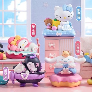 ✨限時特賣✨公仔✨三麗鷗安然入眠系列 庫洛米帕恰狗玉桂狗手辦公仔蛋糕裝飾擺件