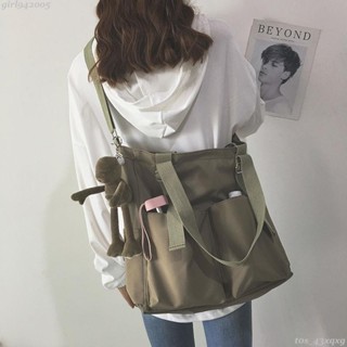 品質優❤選韓版ins學生原宿日系斜揹包 學院風大容量帆布包 斜挎包 後揹包 書包 防水包包 大包包女