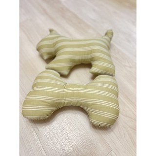 狗狗與骨頭小抱枕／綠色條紋