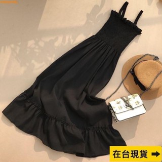 Miss推薦✈大尺碼洋裝氣質洋裝連身裙連身洋裝夏季新款耳邊甜美吊帶收腰法式連衣裙顯瘦設計裙長洋裝女洋
