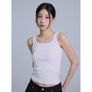 Codibook｜韓國 porterna 方領緊身無袖背心［預購］無袖 圓領背心 女裝