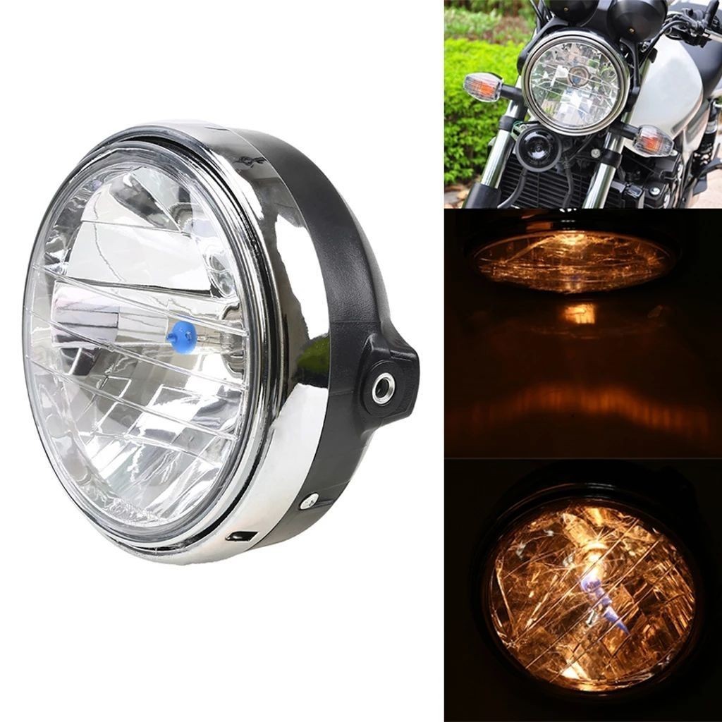 【免運】💖 摩託車本田街車Honda CB400 CB500 CB1300改裝水晶大燈前大燈頭燈