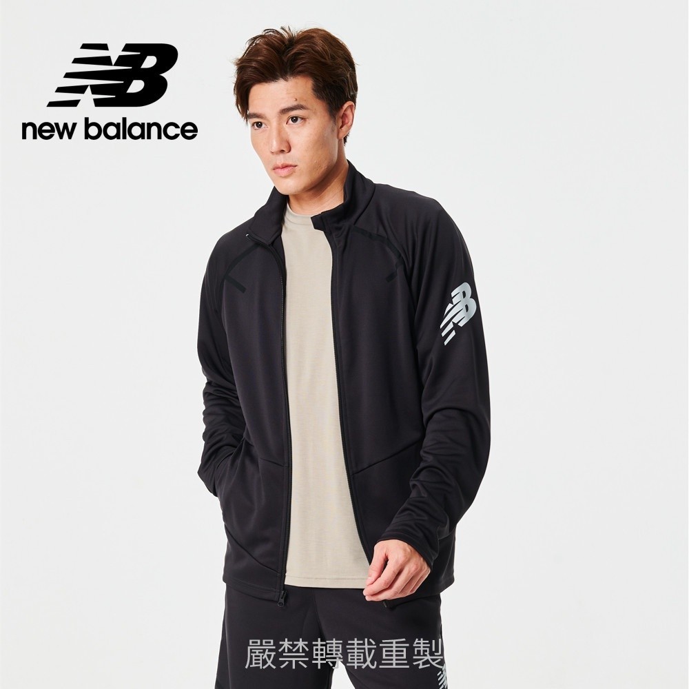 【New Balance】 NB Dry吸濕排汗立領外套_男性_黑色_AMJ23090PHM