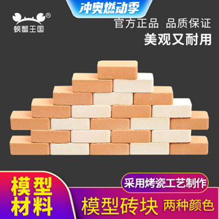 ♠6931♠螃蟹王國 建築模型材料 建築磚頭模型製作材料模型磚塊 紅磚 白磚