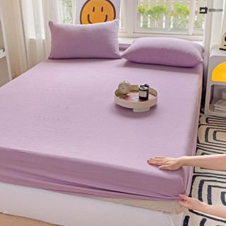 🚛臺灣發出🚛純色磨毛床包 14色可選 有鬆緊帶 床墊套 床罩 親膚柔軟 可機洗 床套 單人/雙人/加大/特大 床單