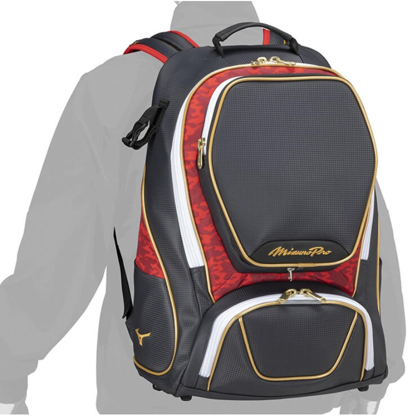 日本進口 MIZUNO PRO 美津濃 頂級 大容量後背包 棒壘球 個人裝備袋 (1FJDB90586)