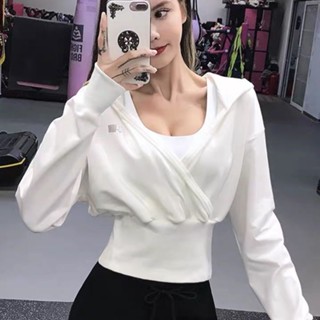 梵語瑜珈 瑜珈服 連帽上衣 跑步衛衣 運動上衣 寬鬆上衣 瑜伽服 健身長袖 顯瘦瑜伽服 訓練罩衫 瑜珈衛衣 瑜伽上衣