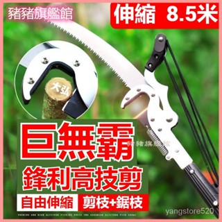 可開發票德國進口伸縮桿巨無霸高枝剪園林伸縮高空修枝剪修剪樹枝剪高空鋸 高空樹剪 修枝剪 伸縮高枝剪 園藝剪刀 樹枝剪刀