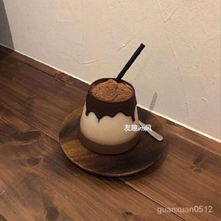 臺灣🔥熱銷 ins網紅 咖啡廳 爆款 玻璃杯 拿鐵杯 熱飲杯 牛奶杯 透明 玻璃 富士山杯