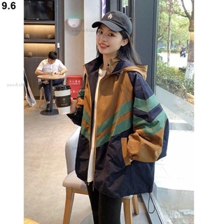 優質外套✨韓版休閒外套 風衣外套 棒球服女 寬鬆休閒條紋小眾棒球服夾克上衣 慵懶風外套 大尺碼外套 休閒外套 外套女