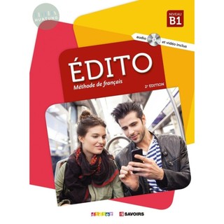 [華通書坊][法語]Edito (B1) 課本+CD+DVD Marion DUFOUR 9782278087730