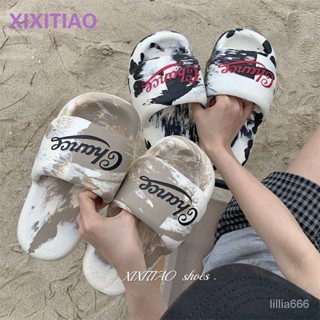 【新品搶購】室內拖鞋 居家拖鞋 防水拖鞋 厚底拖鞋外穿防滑沙灘鞋百搭街頭風EVA踩屎感厚底涼拖男女