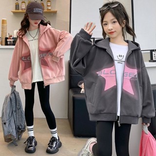 💕洋洋兒童店💕 兒童外套 女童外套 女童外套春秋款新款兒童洋氣時髦秋裝小女孩韓係休閒棒球服潮 女童衛衣外套 大童外套