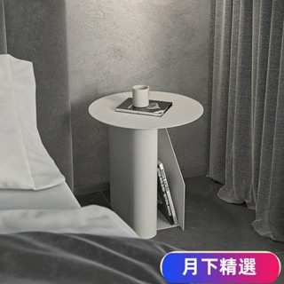 免運【熱銷】可開發票北歐設計師臥室床頭櫃現代簡約白色極簡小型創意床邊櫃輕奢小桌子YX01
