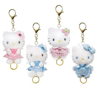 【現貨】小禮堂 Sanrio 三麗鷗 Hello Kitty 絨毛玩偶易拉扣鑰匙圈 (90's系列)