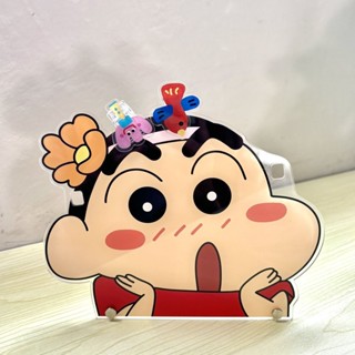 亞克力眼鏡架✨ 蠟筆小新眼鏡支架亞克力高顏值擺件可愛飾品收納立牌日系多功能擺 卡通眼鏡架 眼鏡支架 桌面擺件