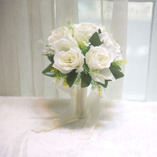 漂亮新娘捧花 多款式 模擬捧花韓式領證拍照手捧花新娘結婚婚禮仿真花道具拍照攝影手工混搭花束 求婚花 歐式捧花【琳黛】