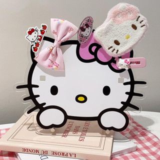 店長精選🎡 亞克力kitty發夾收納架 發飾發箍抓夾展示架 桌面擺件 可愛眼鏡支架 飾品架2409
