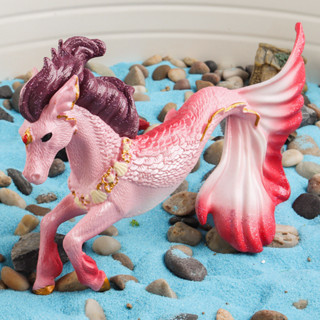 🥂模擬動物🥂模擬馬頭魚尾獸海馬精靈手辦實心飛龍獨角獸神話模型玩具擺件