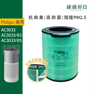 適用Philips飛利浦 AC3033 83/85 奈米級清淨機 HEPA濾網 活性碳濾芯 FY3430 /30