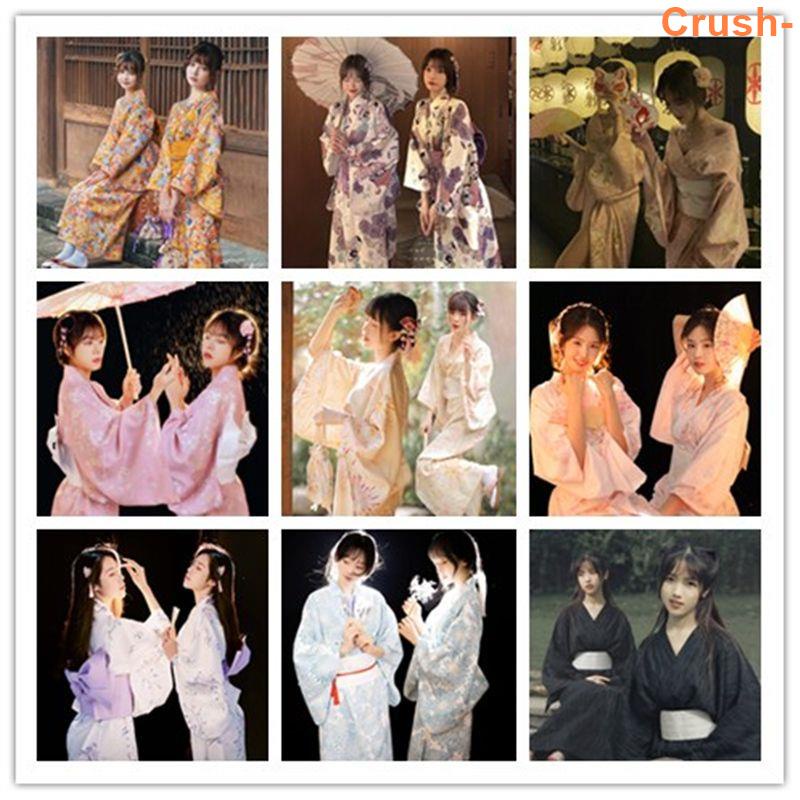 【新品】和服cos女正裝傳統日本可愛神明少女改良日系日式美容日料店和服