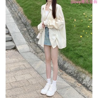 大碼~法式防曬棉麻襯衫外套女夏設計感小眾薄款亞麻襯衣開衫肌理感上衣長袖上衣 長袖t恤 女裝 秋冬寬鬆上衣 顯瘦上衣