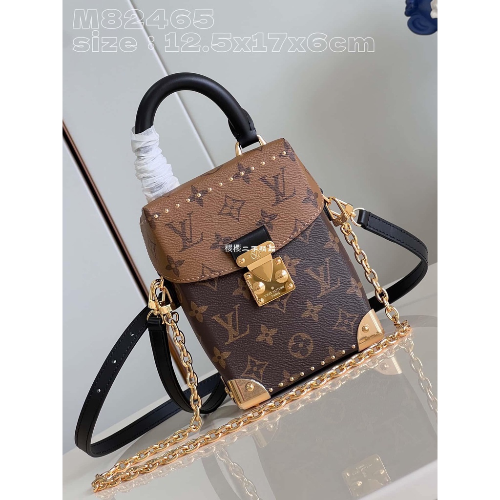 Camera box cloth handbag Louis Vuitton Brown in Cloth - 24997744