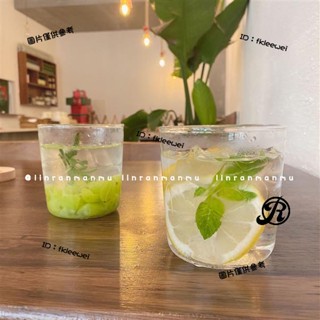 夏季ins風咖啡店同款簡約透明fkleewei咖啡冷飲杯玻璃杯大容量耐熱水杯女