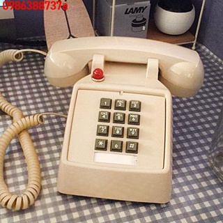 🔥 🔥【優品】比特25T按鍵仿古復古電話古董創意老式電話機懷舊美式座機可愛