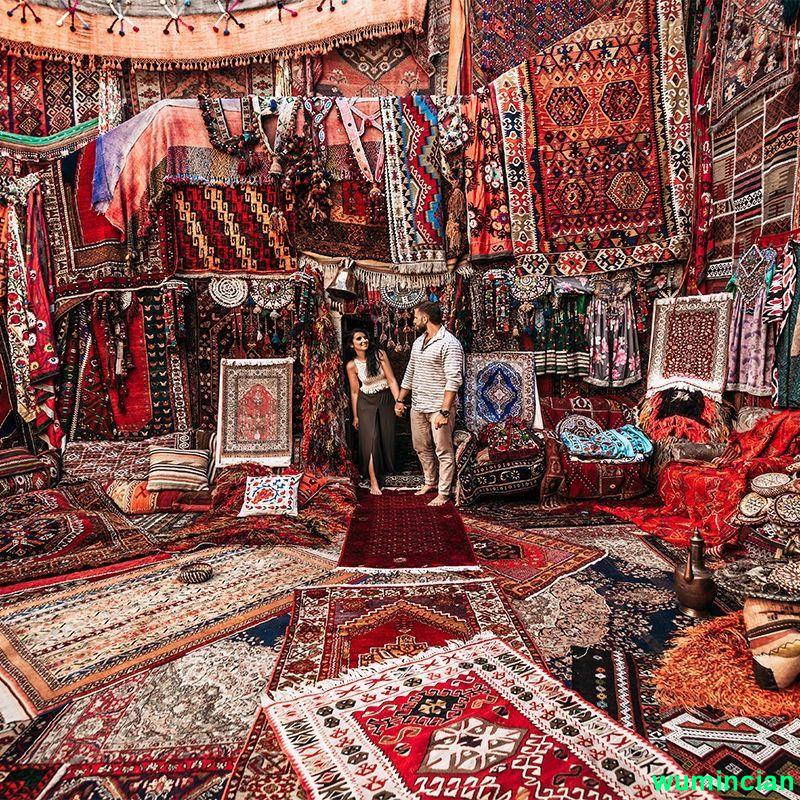 🔥新品特惠🔥短毛民族風地毯客廳土耳其民族特色床邊毯民宿茶幾毯廠家直發