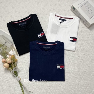 Anna美國代購🇺🇸 Tommy Hilfiger 純棉 短T 圓領短T T恤 國旗刺繡款 經典大LOGO 湯米 情侶裝