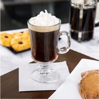 Retro Coffee cup Irish coffee latte Glass Goblet Juice smoot
