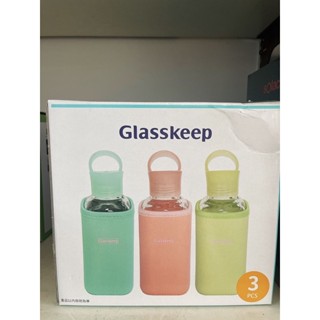 🍀【 Glass keep 】 收納好幫手玻璃分裝瓶 水瓶 馬卡龍色系500ml pcs