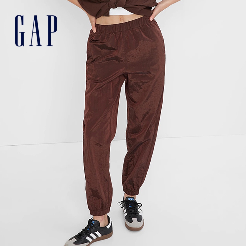 Gap 女裝 尼龍束口運動褲 GapFit系列-棕色(404582)