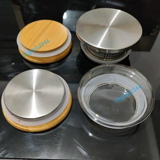限時下殺💟竹蓋茶壺配蓋冷水壺玻璃蓋子 茶壺蓋 玻璃蓋子 水壺蓋 儲物罐竹蓋茶壺不銹鋼蓋子茶具配件ohgosh2244