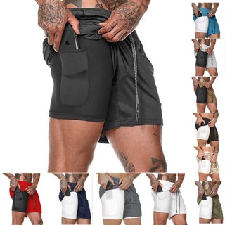 Men's Functional Running Shorts Joggers Fitness Outdoor Insi