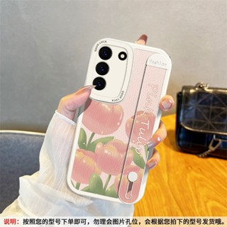 腕帶紫色花朵 Galaxy s24 手機殼 小清新 ins新款 三星s24ultra保護套 s23+ s23FE s21