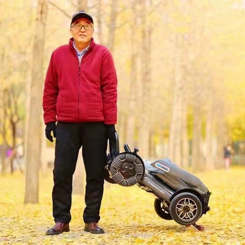 【特價優惠】上海邦邦車機器人電動輪椅全自動可折疊輕室內老年人代步車通用型