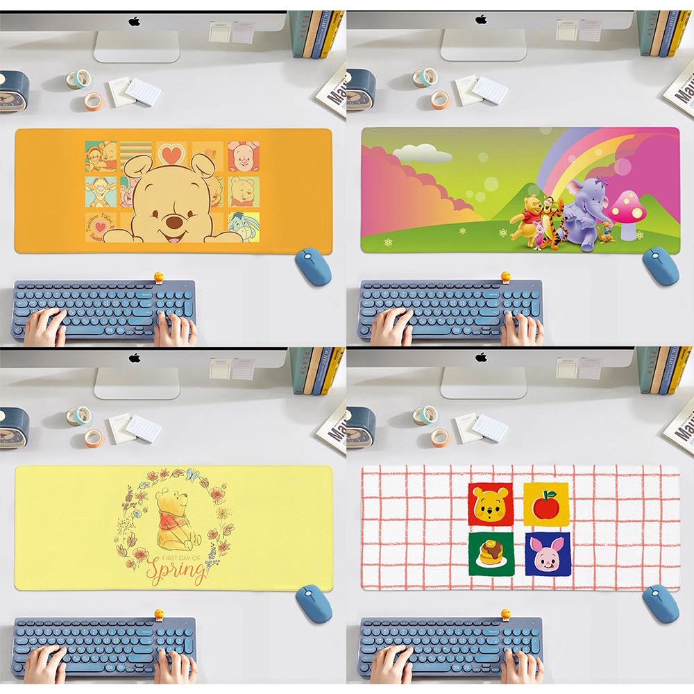 🌈滑鼠垫 鼠標墊 小熊維尼Pooh Bear 周邊辦公桌墊游戲卡通超大書桌墊 鍵盤墊 夢仙人