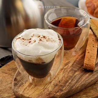 《臺灣現貨》愛心雙層杯歐美網紅款耐熱玻璃200ML咖啡茶果汁飲料IG熱門款禮物表白餐廳咖啡廳