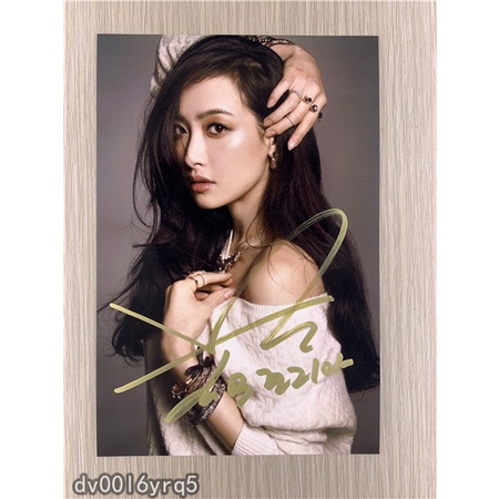 『保真』韓國明星FX F(X)組合 宋茜Victoria親筆簽名照片新款熱門 親簽