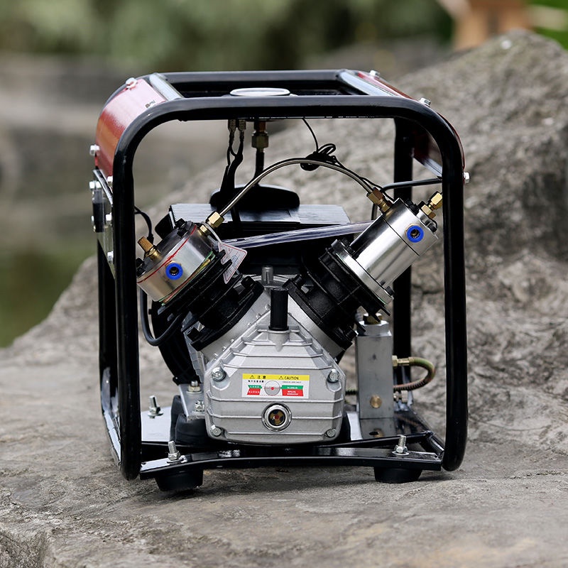 【特價優惠】獵鷹雙缸40mpa充氣泵潛水呼吸電動高壓打氣機壓縮機30mpa水冷